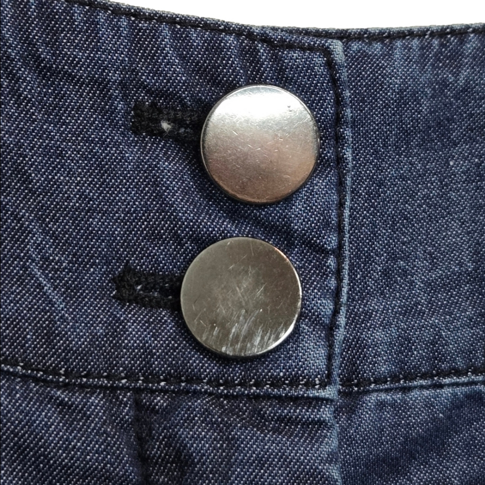 Dorothee Schumacher Wide-Leg High Waist Chambray Jeans/Pants, Size 5 (12) ~ EUC - Picture 10 of 16